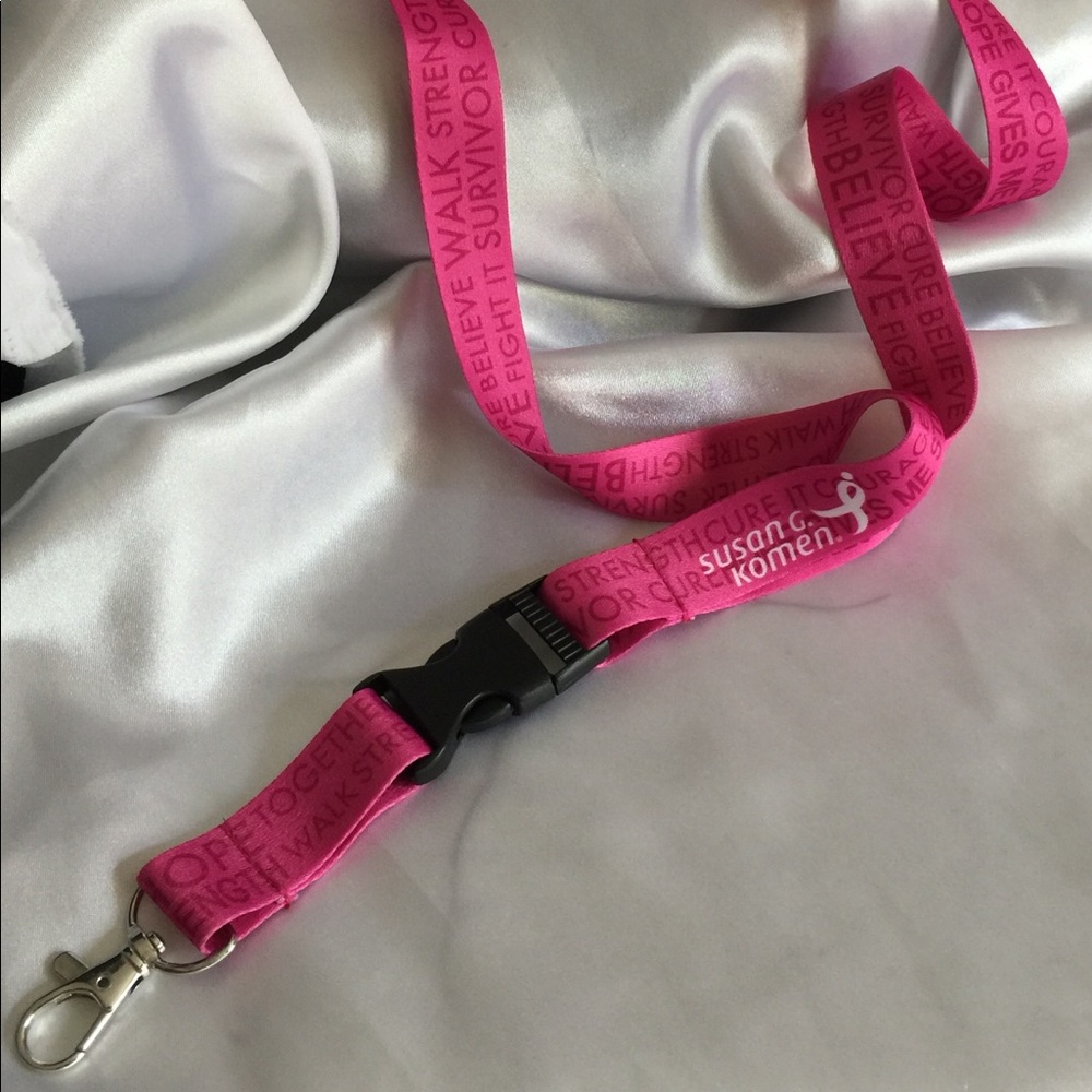 🌷Breast Cancer Awareness Susan G. Komen Lanyard